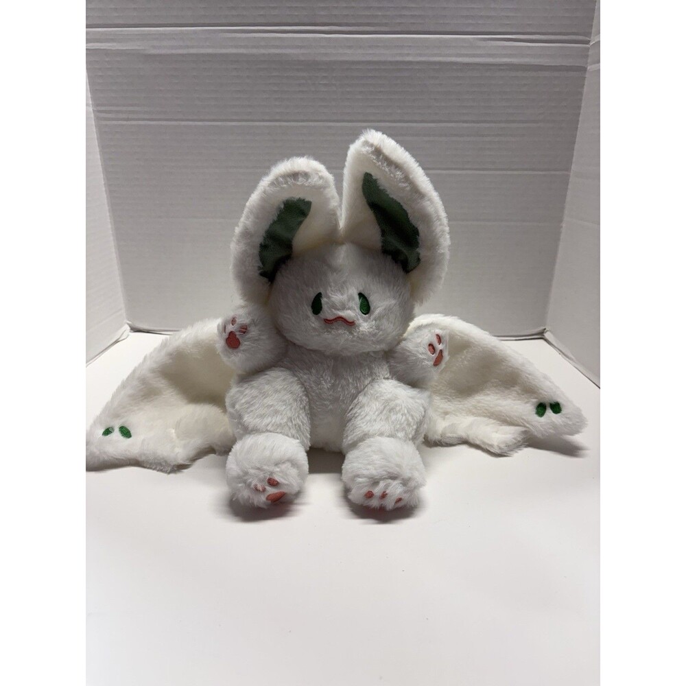 PEACH CAT Cute White Bat Bunny Plush Pillow Kawaii Stuffed Animal